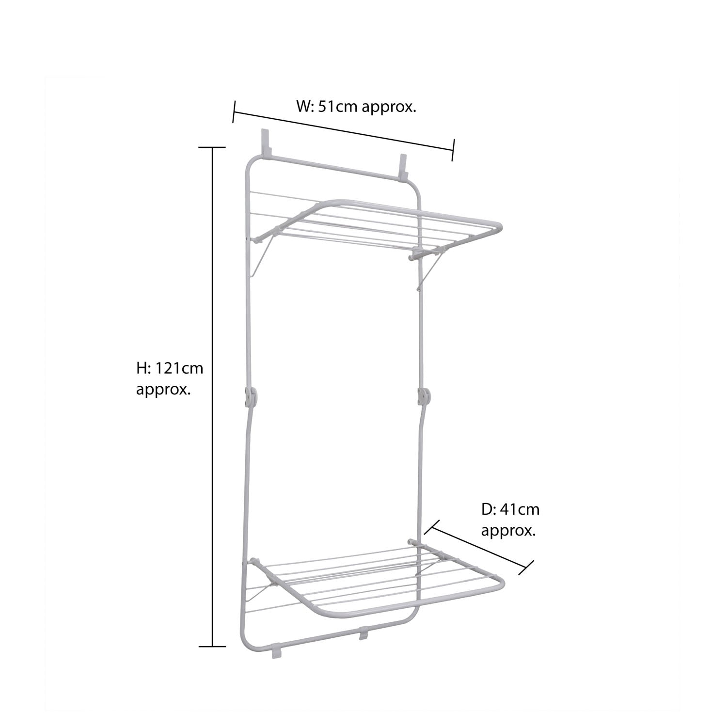 Over Door 2 Tier Drying Rack 8.5m