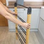 Bamboo Extendable 4 Tier Clothes Ladder