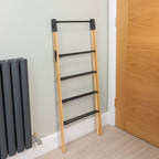 Bamboo Extendable 4 Tier Clothes Ladder