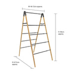 Bamboo Extendable 4 Tier Clothes Ladder