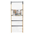 Bamboo Extendable 4 Tier Clothes Ladder