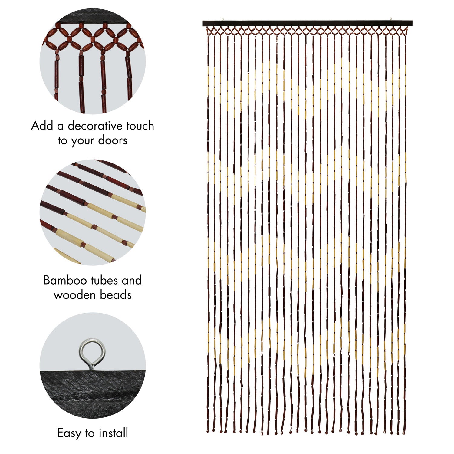 Provence Zig Zag Door Curtain