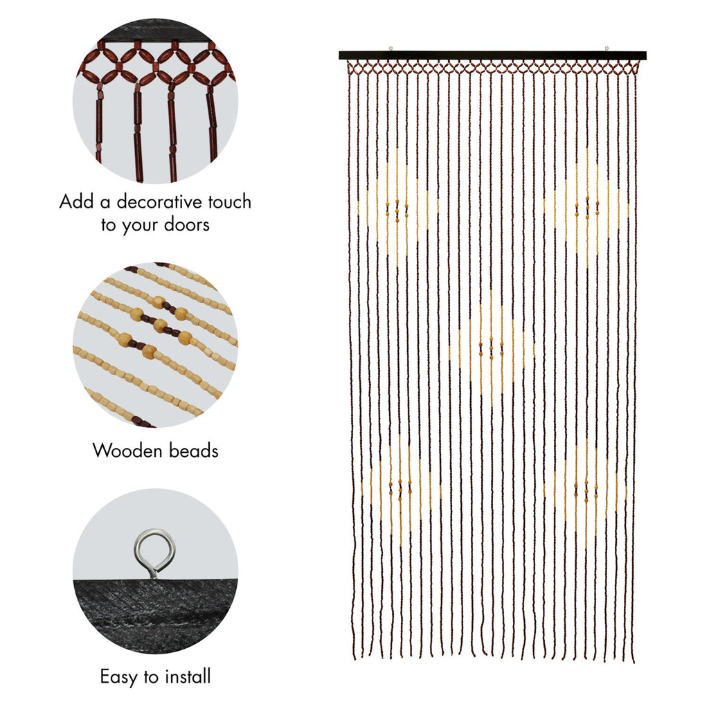 Tuscany Diamond Beaded Door Curtain
