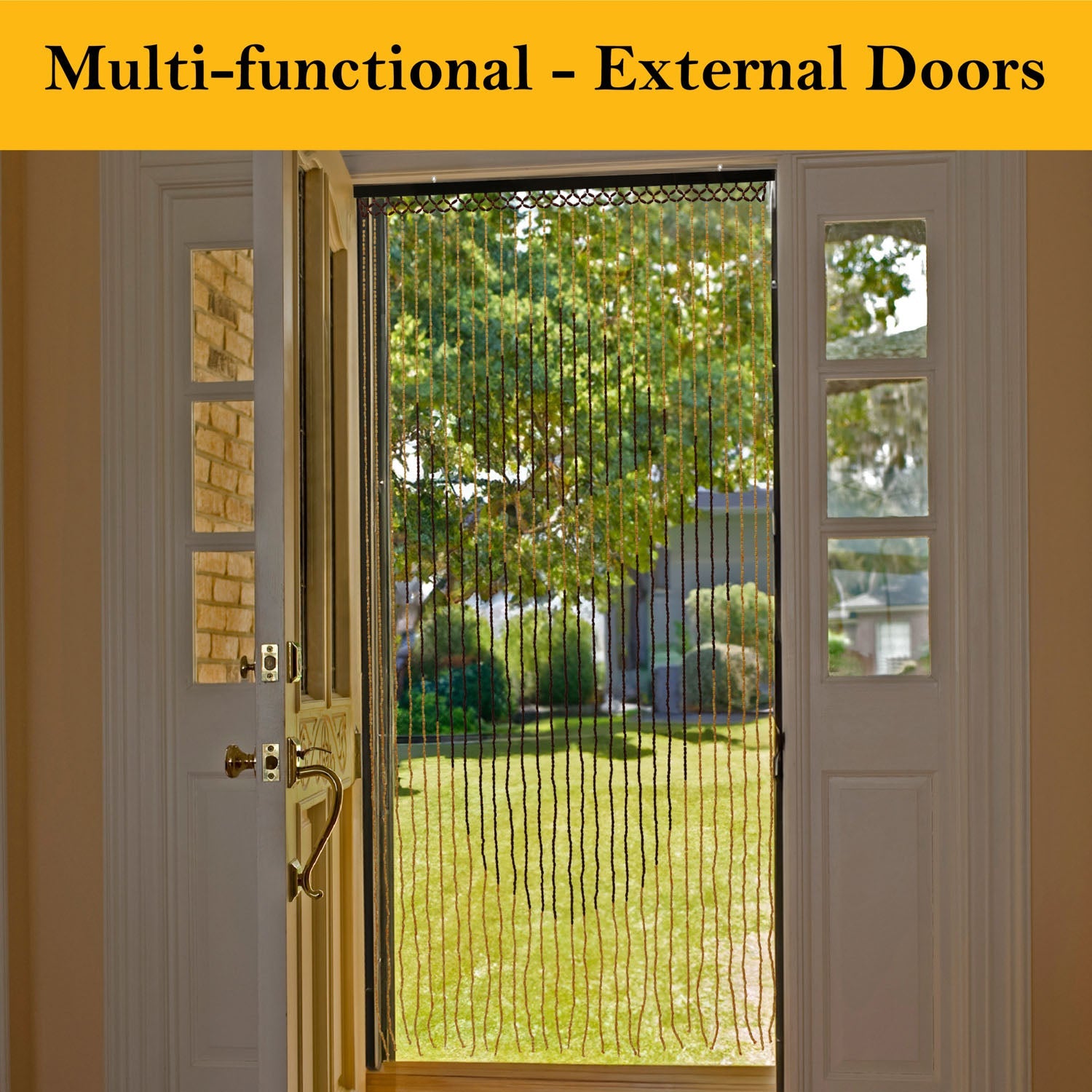 Tuscany Lotus Beaded Door Curtain