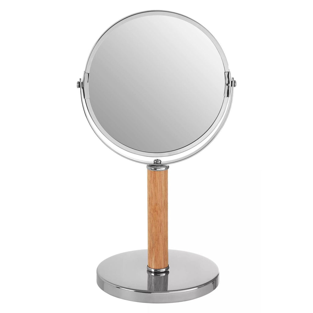 Cassini Iron And Rubberwood Table Mirror