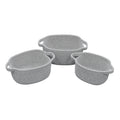 Edison Grey Set of 3 Oval Cotton Rope Storage Baskets