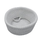 Edison Grey Round Belly Cotton Rope Storage Basket - Medium