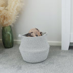 Edison Grey Round Belly Cotton Rope Storage Basket - Medium