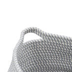 Edison Grey Round Belly Cotton Rope Storage Basket - Large