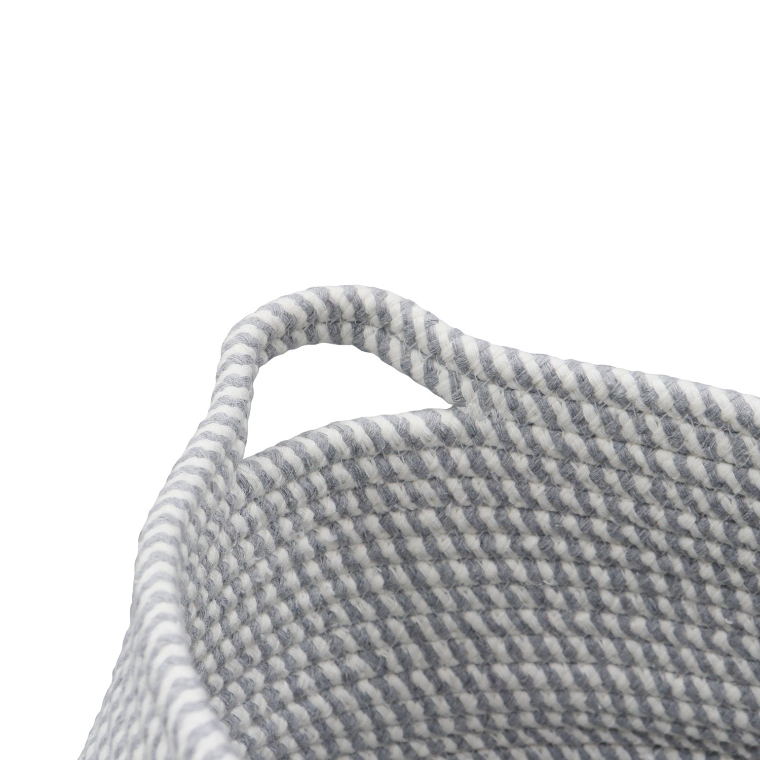 Edison Grey Round Belly Cotton Rope Storage Basket - Large