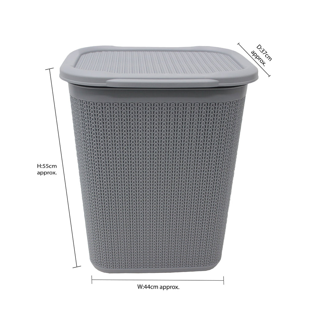 Loop Grey 50L Laundry Basket