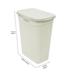 Loop  Ivory 43L Slim Laundry Basket