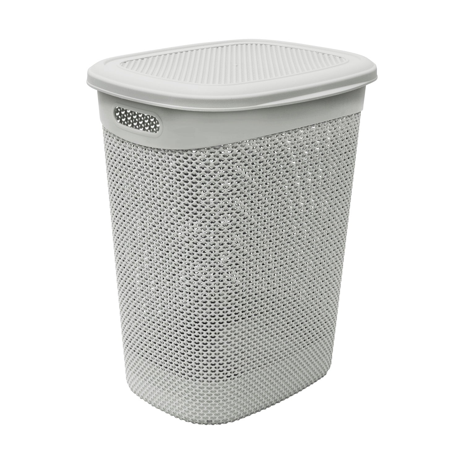 Droplette Ice Grey 52L Laundry Basket