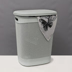 Droplette Ice Grey 52L Laundry Basket