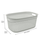 Droplette Ice Grey 33L Laundry Basket