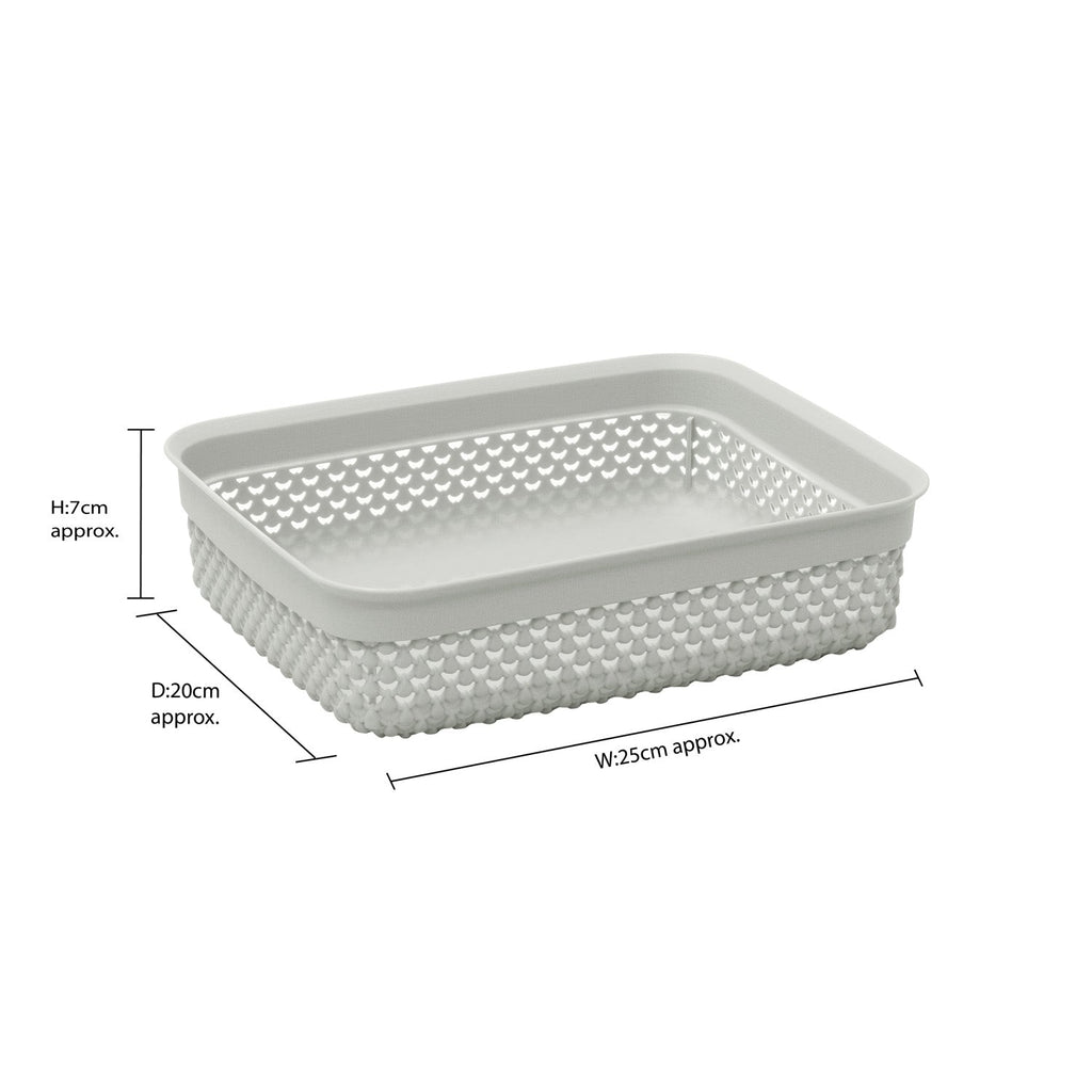 Droplette Ice Grey 2.2L Storage Basket