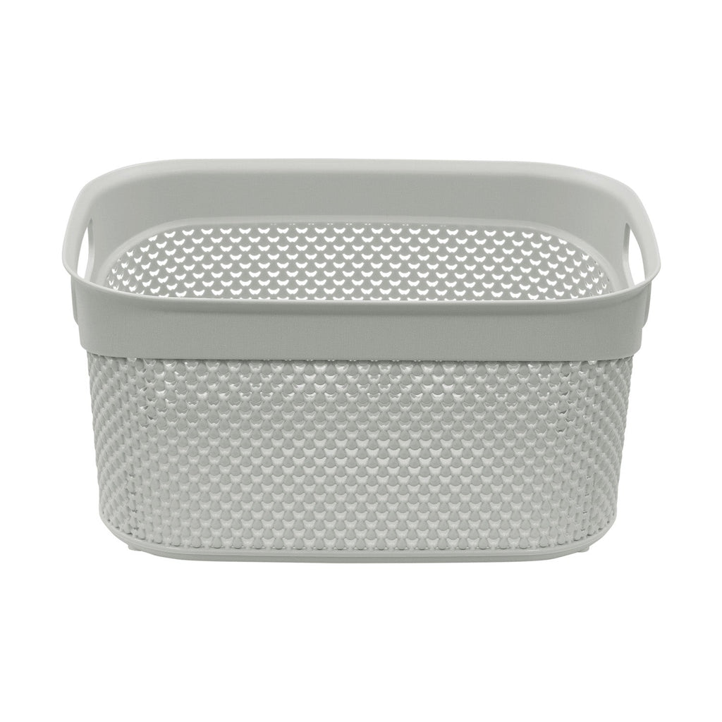 Droplette Ice Grey 9L Storage Basket