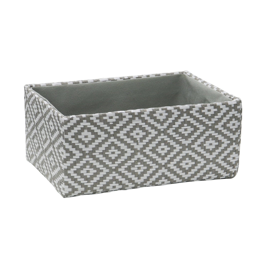 Argyle Set of 2 Rectangular Paper Storage Baskets