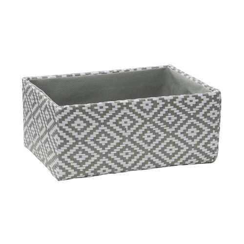 Argyle Set of 2 Rectangular Paper Storage Baskets