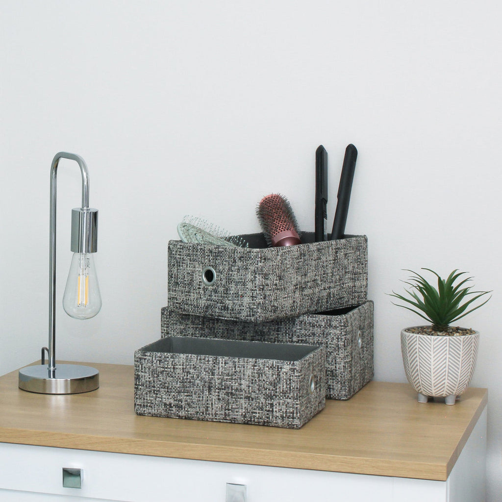 Urban Set of 3 Rectangular Paper Storage Baskets