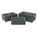 Shadow Set of 3 Rectangular Fabric Storage Baskets