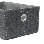 Shadow Set of 3 Rectangular Fabric Storage Baskets