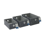 Shadow Set of 3 Rectangular Fabric Storage Baskets