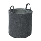 Shadow Set of 3 Round Fabric Storage Baskets