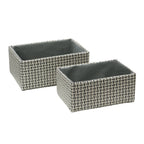 Silva Set of 2 Rectangular Fabric Storage Baskets