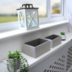 Silva Set of 2 Rectangular Fabric Storage Baskets