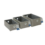 Silva Set of 3 Rectangular Fabric Storage Baskets