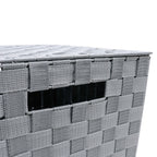 Vichy Square Nylon Laundry Hamper