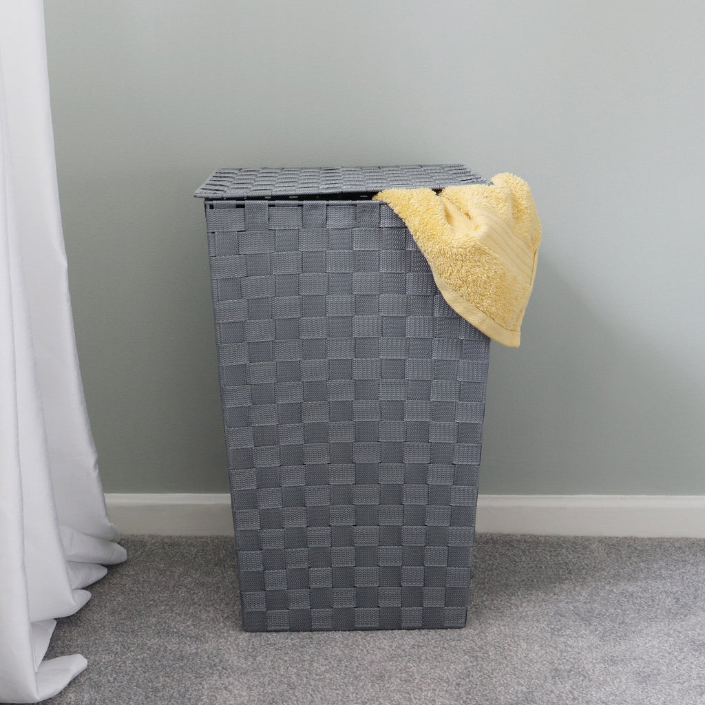 Vichy Square Nylon Laundry Hamper