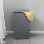Vichy Square Nylon Laundry Hamper