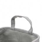 Serena Grey Rectangular Storage Basket with Handles
