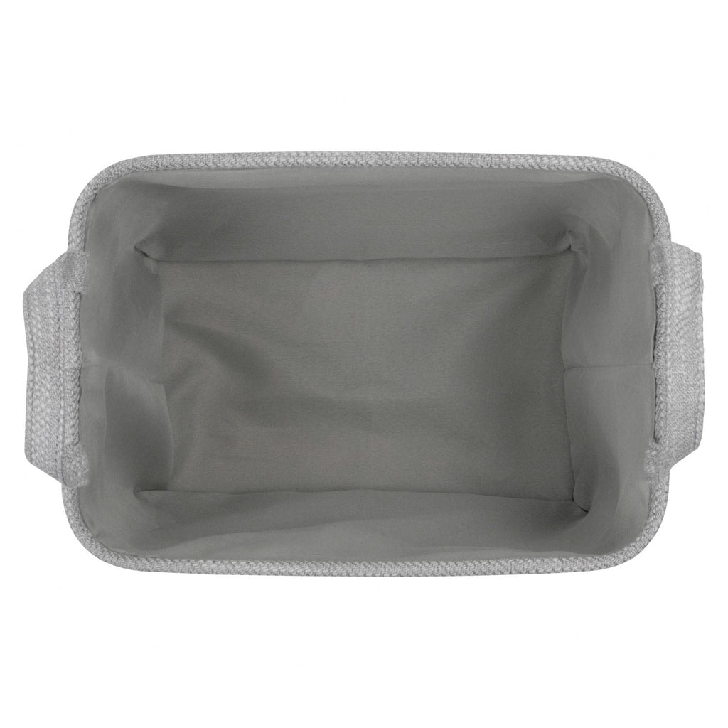 Serena Grey Rectangular Storage Basket with Handles