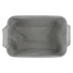 Serena Grey Rectangular Storage Basket with Handles