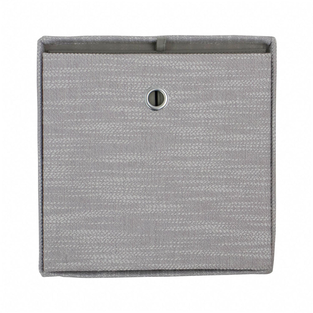 Serena Grey Foldable Cube Organiser Box with Lid