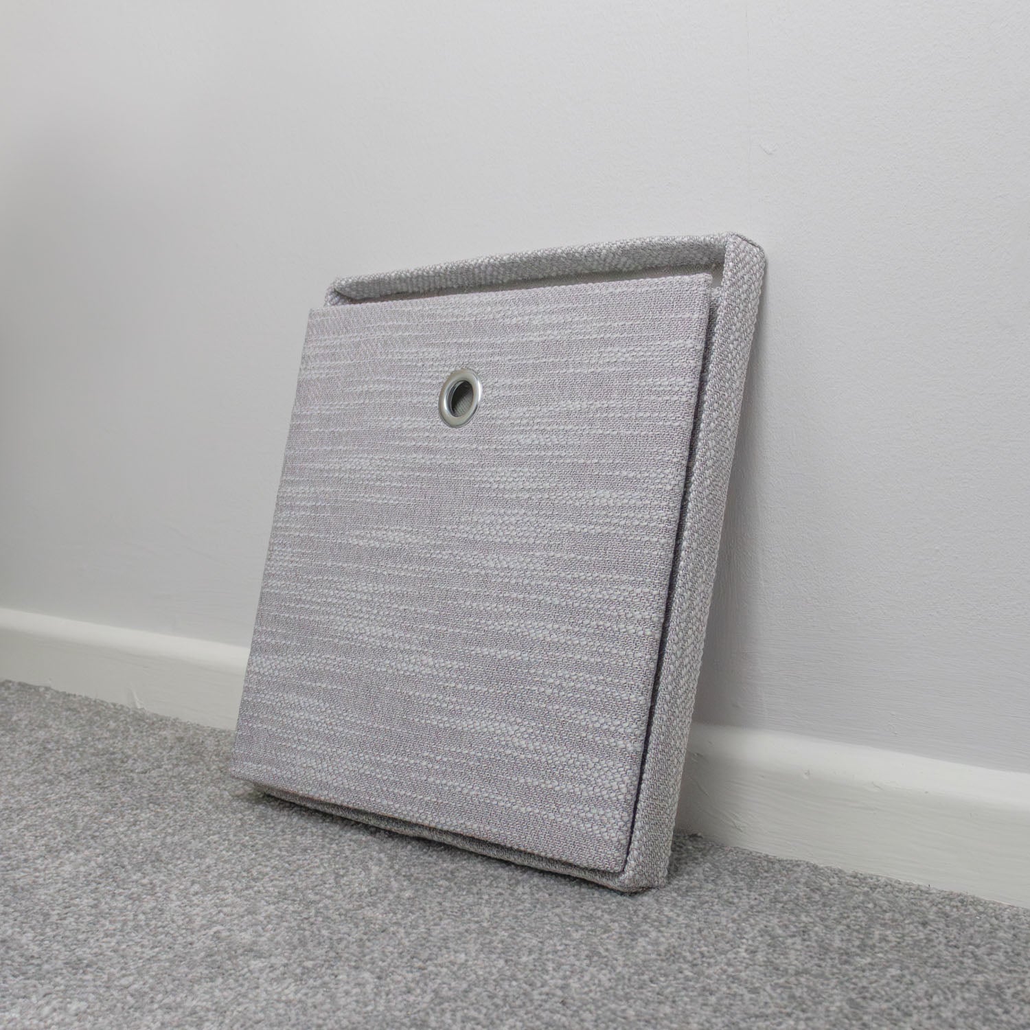 Serena Grey Foldable Cube Organiser Box with Lid