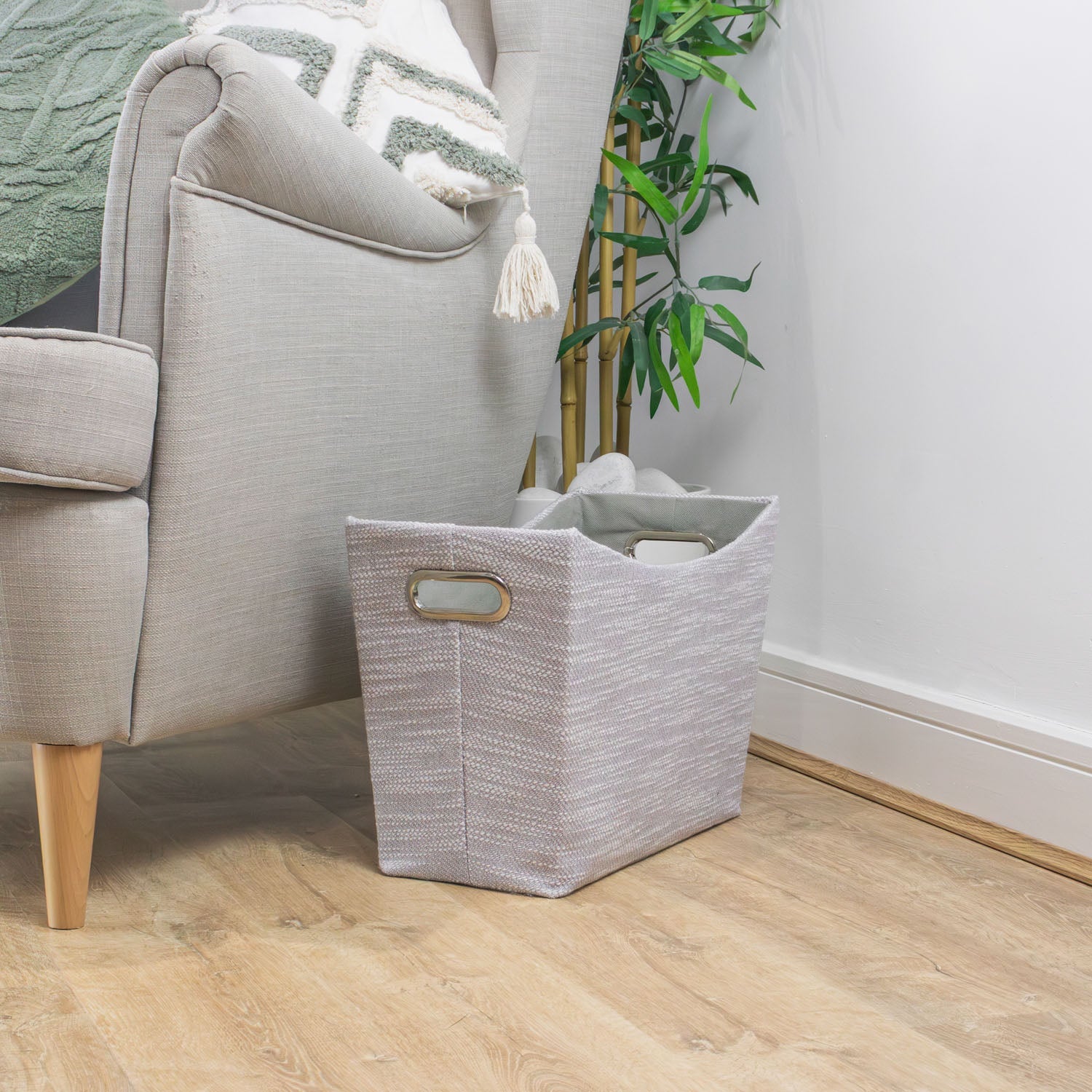 Serena Grey Magazine Storage Holder