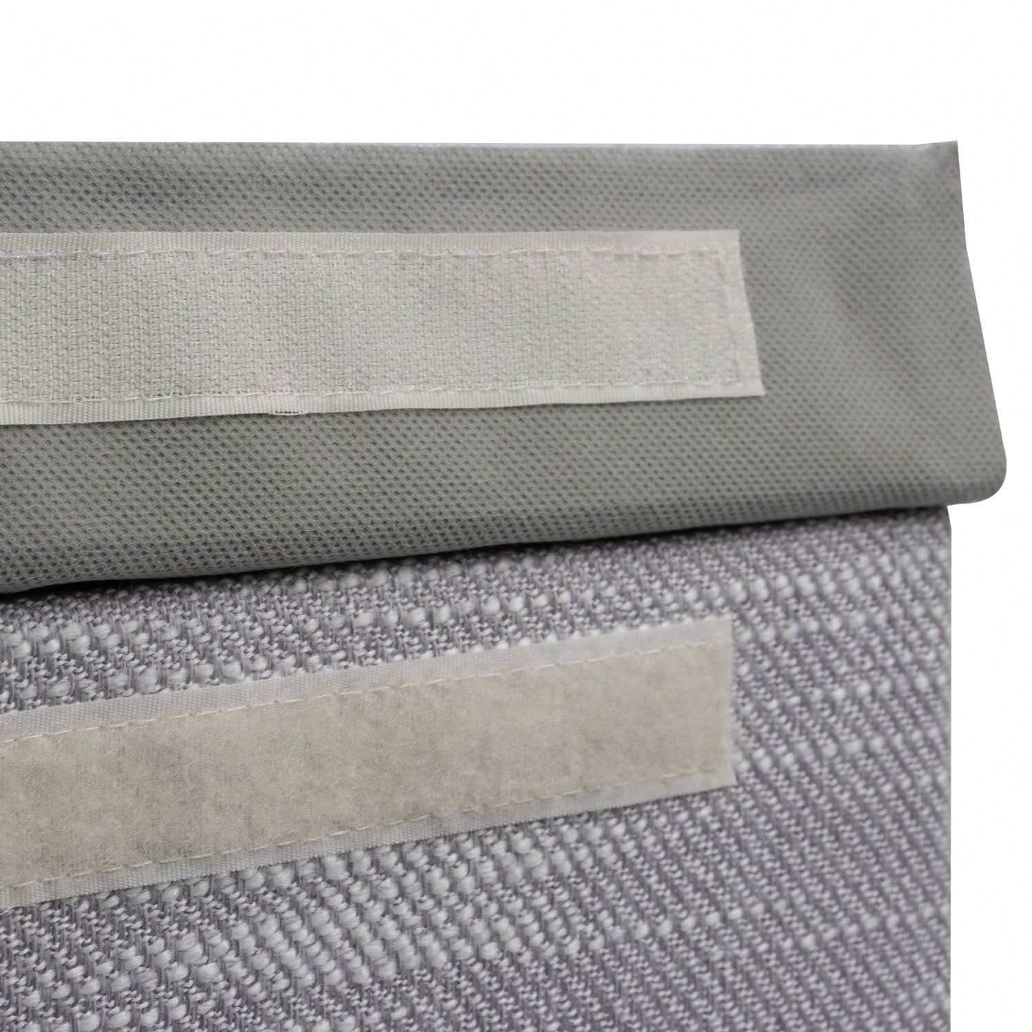 Serena Grey Foldable Laundry Hamper with Lid