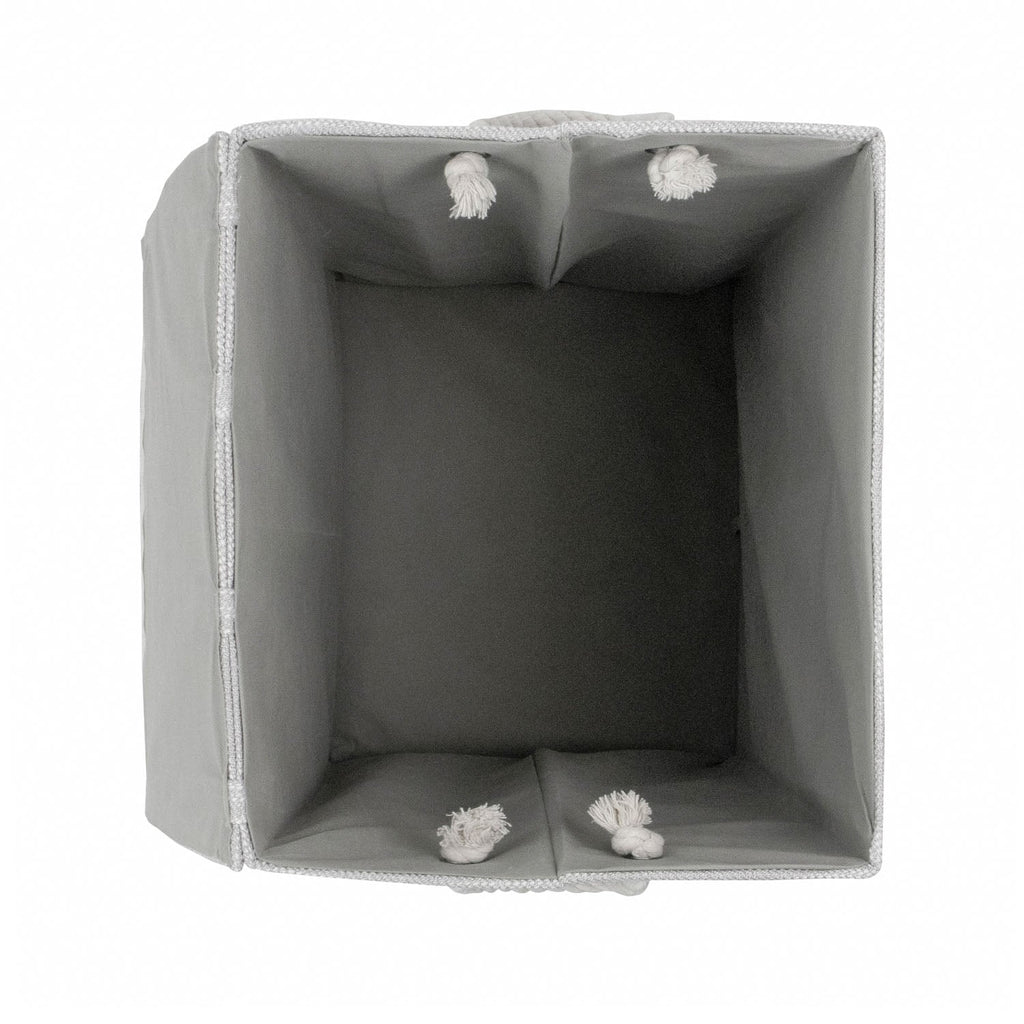 Serena Grey Foldable Laundry Hamper with Lid