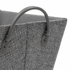 Chroma Rectangular Grey Storage Basket with Handles