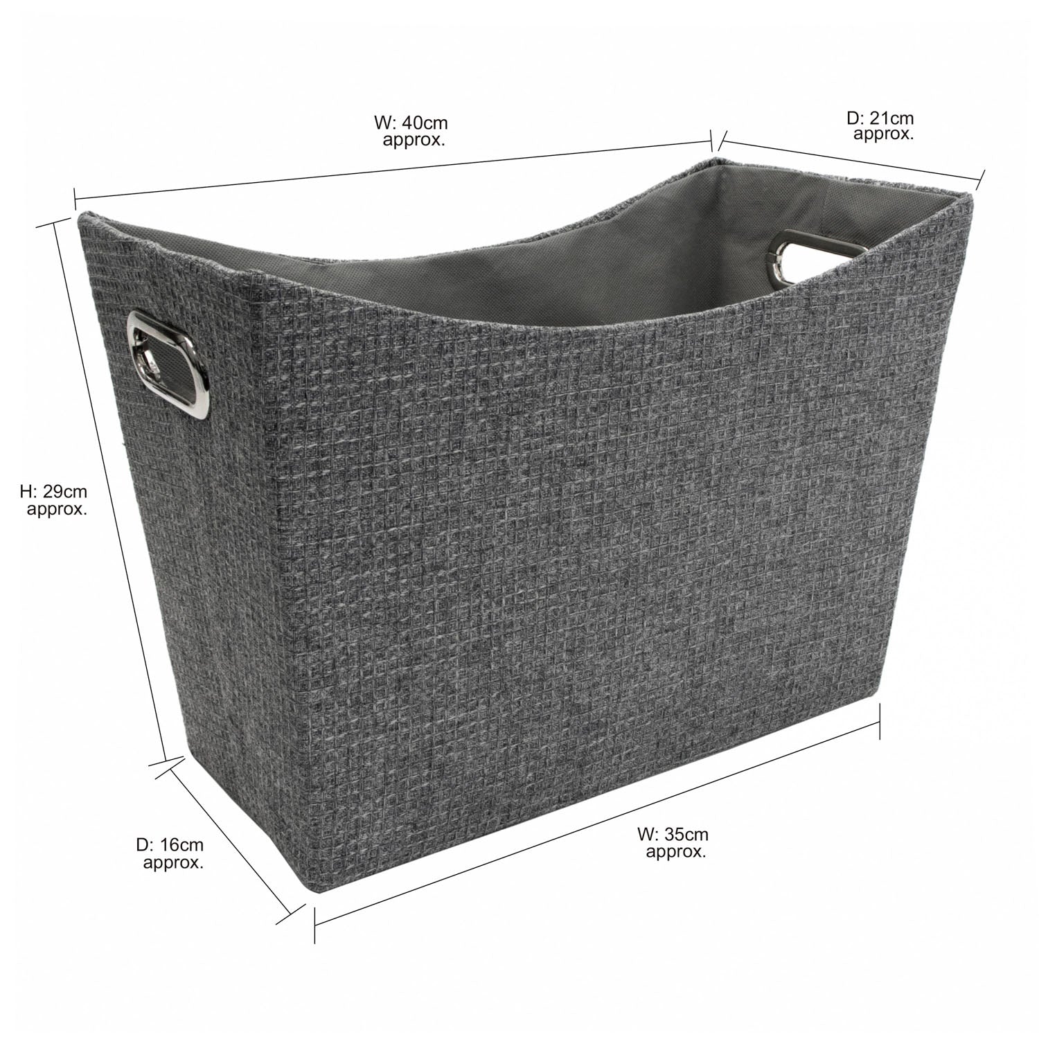 Chroma Magazine Grey Storage Holder