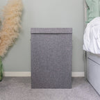 Chroma Foldable Laundry Hamper Grey with Lid