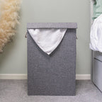 Chroma Foldable Laundry Hamper Grey with Lid