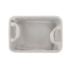Shiro Boucle Fabric Rectangular Basket with Handles