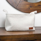 Shiro Boucle Fabric Rectangular Basket with Handles