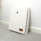 Shiro Boucle Fabric Cube Foldable Box with Lid