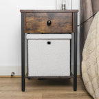 Shiro Boucle Fabric Cube Foldable Box with Lid